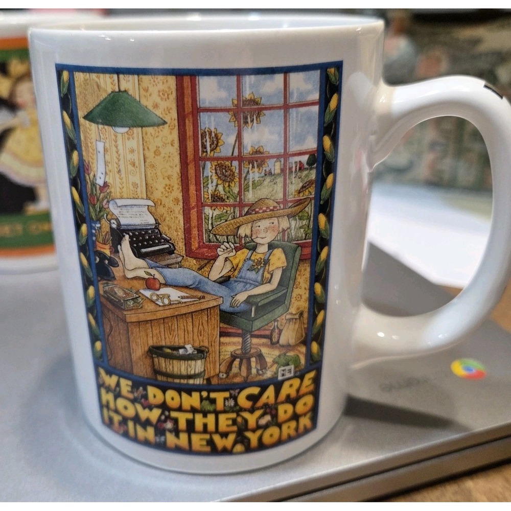 Mary Engelbreit "We Don't Care How They Do It In New York" Fun‎ Ceramic Mug